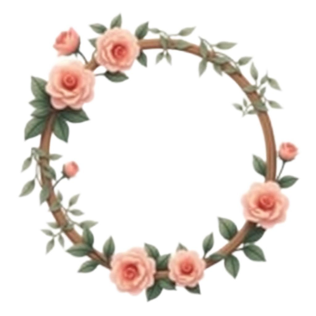 Elegant Rose Wreath